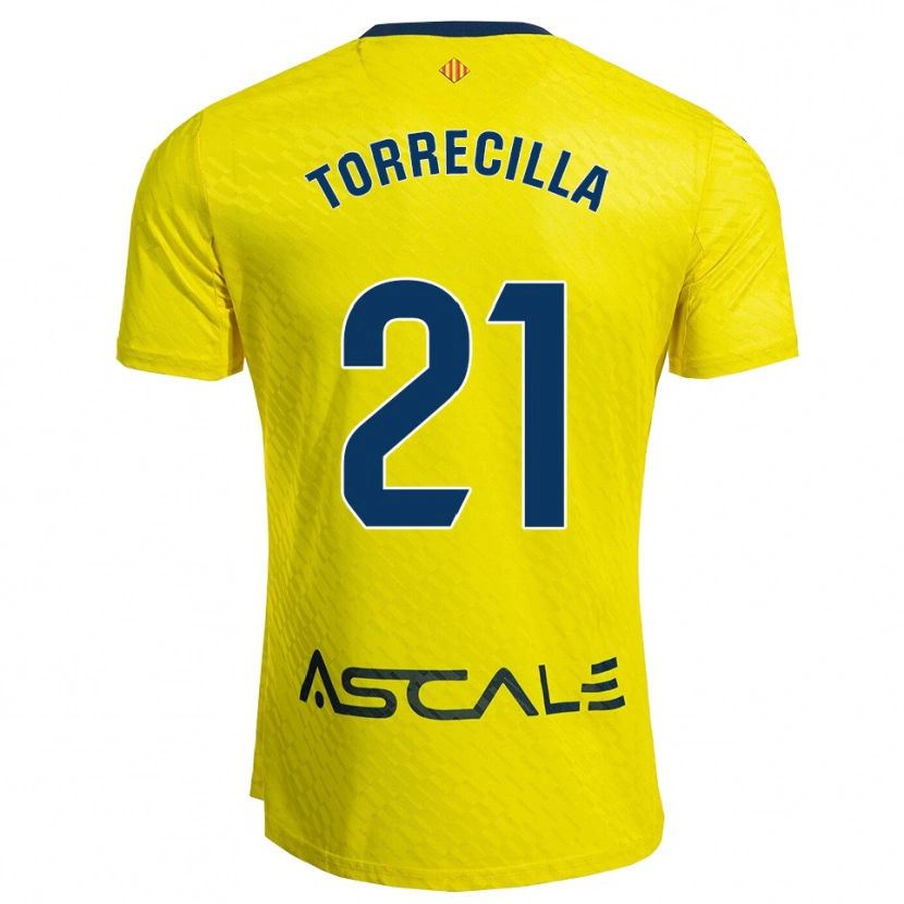 Danxen Män Virginia Torrecilla #21 Gul Marinblå Hemmatröja Matchtröjor 2025/26 Tröjor T-Tröja