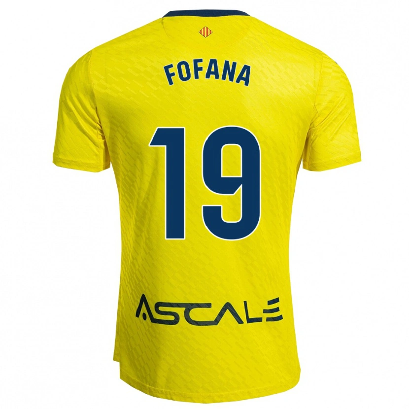 Danxen Män Douga Fofana #19 Gul Marinblå Hemmatröja Matchtröjor 2025/26 Tröjor T-Tröja