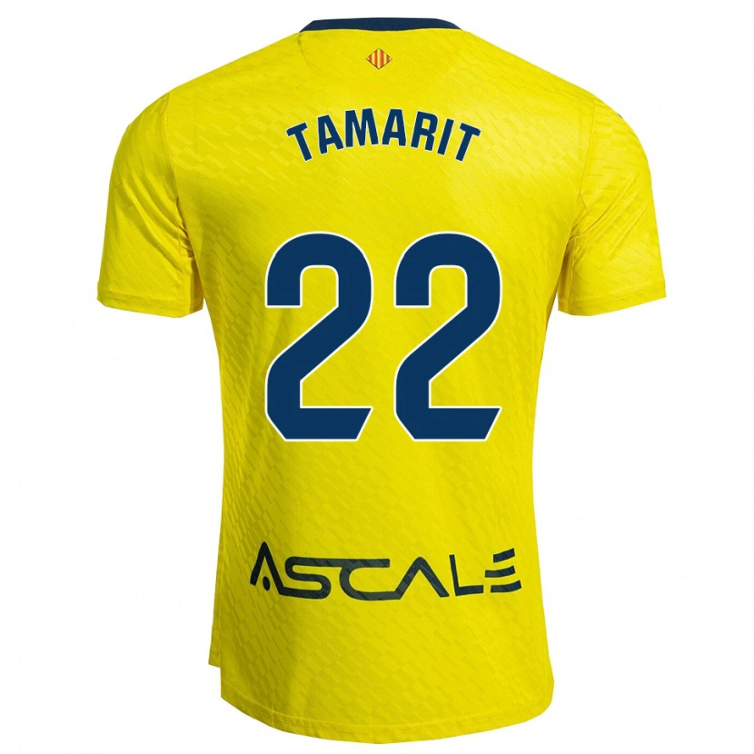 Danxen Män Toni Tamarit #22 Gul Marinblå Hemmatröja Matchtröjor 2025/26 Tröjor T-Tröja
