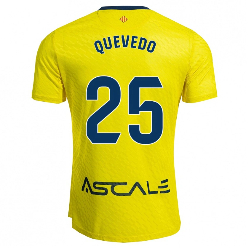 Danxen Män Alex Quevedo #25 Gul Marinblå Hemmatröja Matchtröjor 2025/26 Tröjor T-Tröja