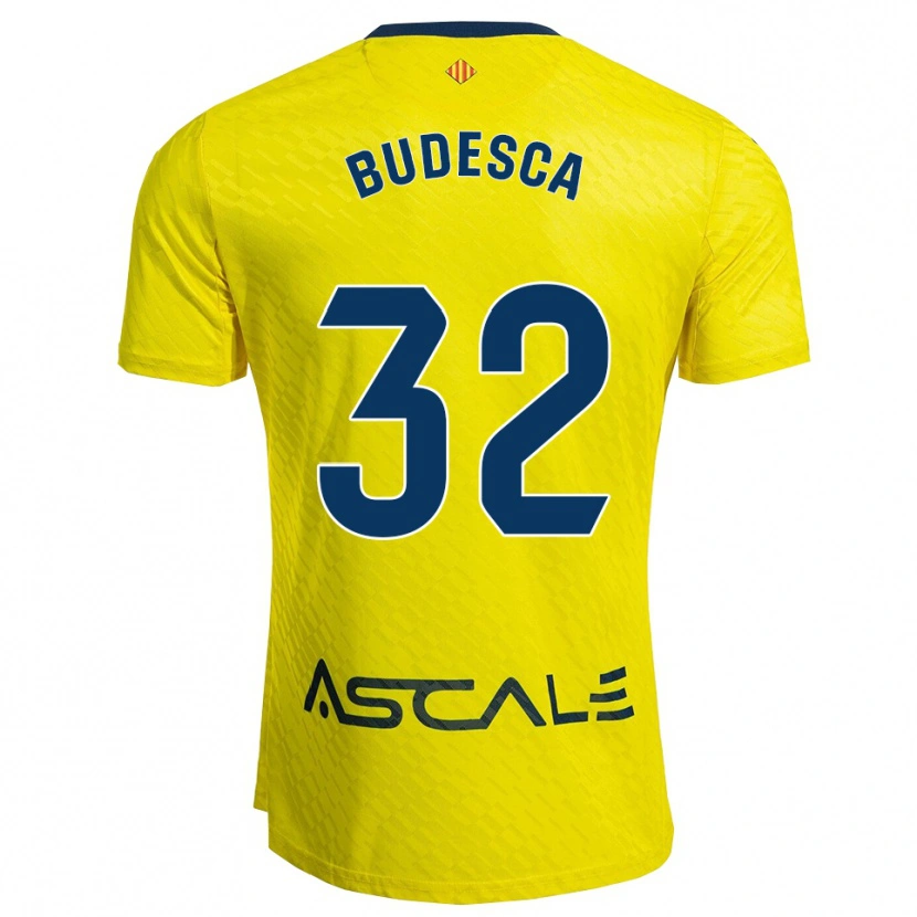 Danxen Män Daniel Budesca #32 Gul Marinblå Hemmatröja Matchtröjor 2025/26 Tröjor T-Tröja