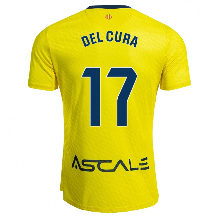 Danxen Män Unax Del Cura #17 Gul Marinblå Hemmatröja Matchtröjor 2025/26 Tröjor T-Tröja