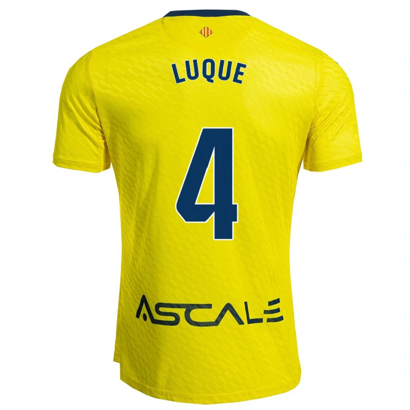 Danxen Män Pedro Luque #4 Gul Marinblå Hemmatröja Matchtröjor 2025/26 Tröjor T-Tröja
