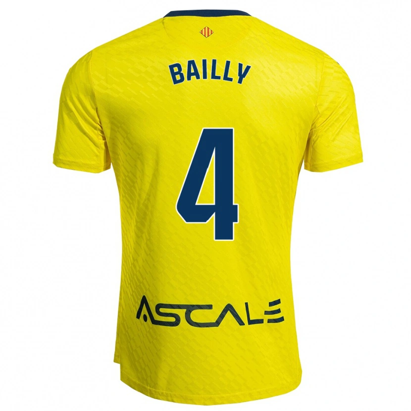 Danxen Män Eric Bailly #4 Gul Marinblå Hemmatröja Matchtröjor 2025/26 Tröjor T-Tröja