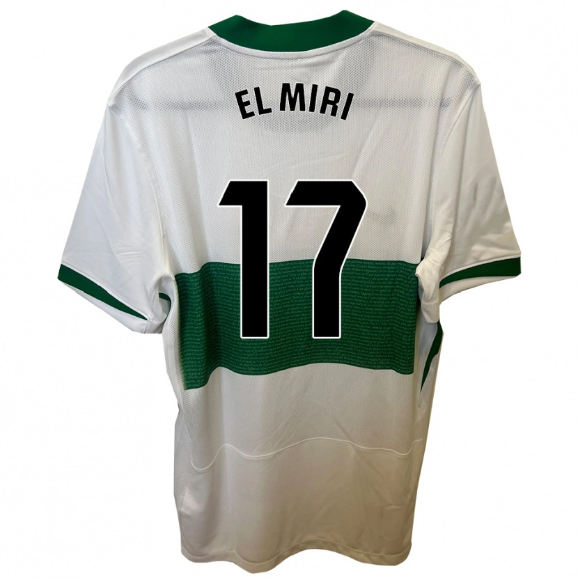 Danxen Män Walid El Miri #17 Vit Grön Hemmatröja Matchtröjor 2025/26 Tröjor T-Tröja