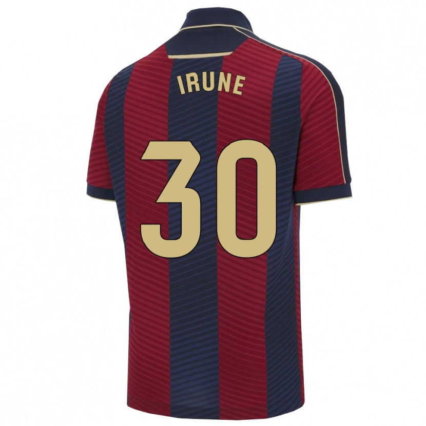 Danxen Män Irune Cervera #30 Röd Marinblå Hemmatröja Matchtröjor 2025/26 Tröjor T-Tröja