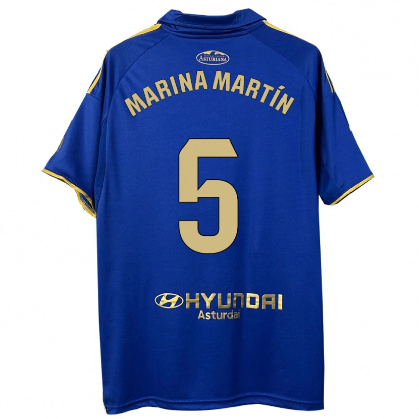 Danxen Män Marina Martín #5 Blå Guld Hemmatröja Matchtröjor 2025/26 Tröjor T-Tröja
