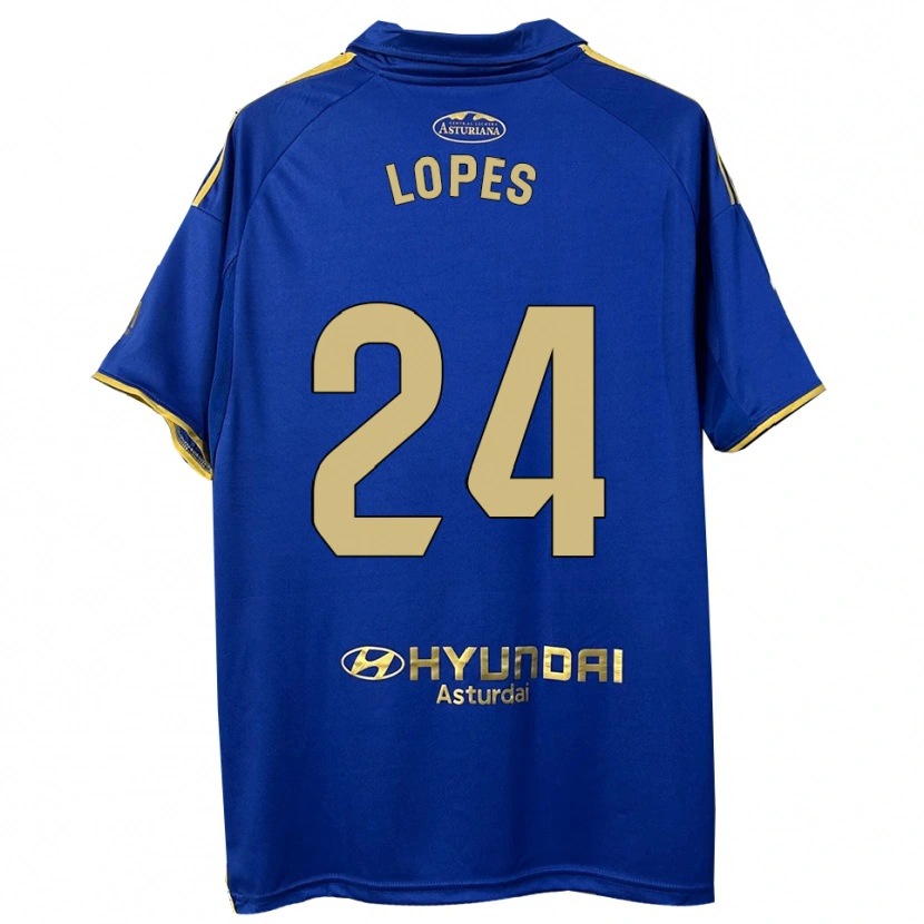 Danxen Män Marcos Lopes #24 Blå Guld Hemmatröja Matchtröjor 2025/26 Tröjor T-Tröja