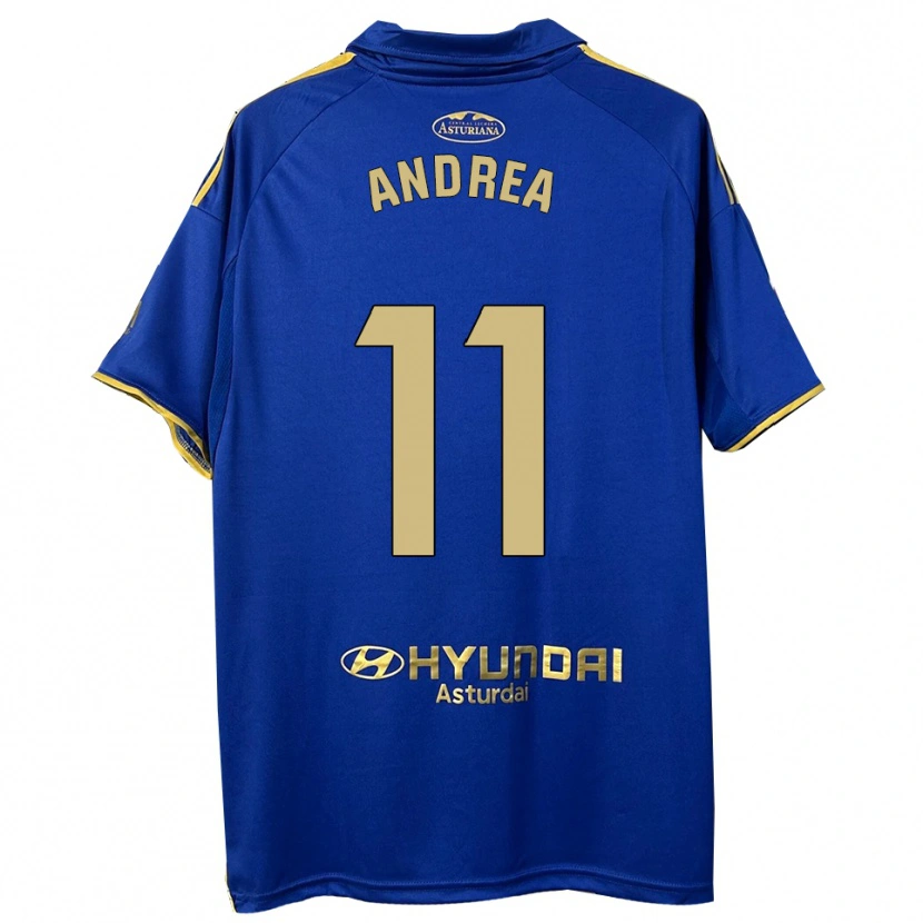 Danxen Män Andrea Sordo Gutierrez #11 Blå Guld Hemmatröja Matchtröjor 2025/26 Tröjor T-Tröja
