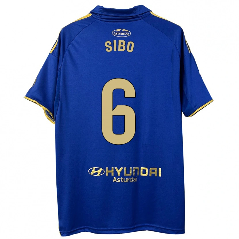 Danxen Män Kwasi Sibo #6 Blå Guld Hemmatröja Matchtröjor 2025/26 Tröjor T-Tröja