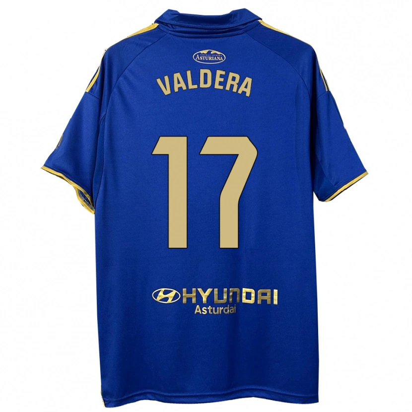 Danxen Män Rubén Valdera #17 Blå Guld Hemmatröja Matchtröjor 2025/26 Tröjor T-Tröja