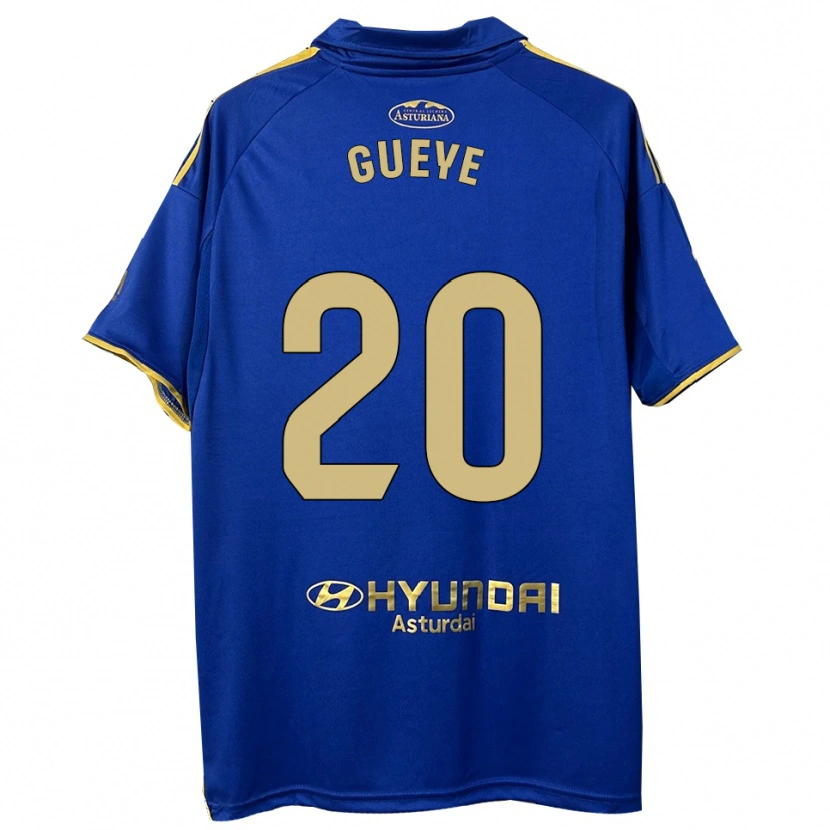 Danxen Män Lamine Gueye #20 Blå Guld Hemmatröja Matchtröjor 2025/26 Tröjor T-Tröja