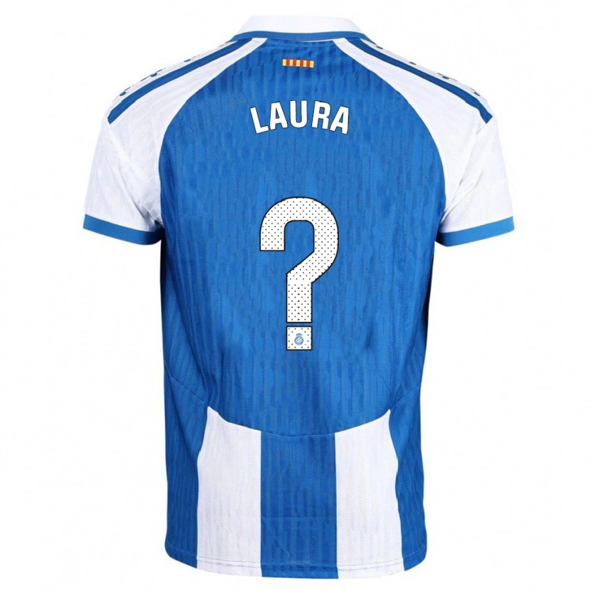 Danxen Män Laura Martínez González #0 Blå Vit Hemmatröja Matchtröjor 2025/26 Tröjor T-Tröja