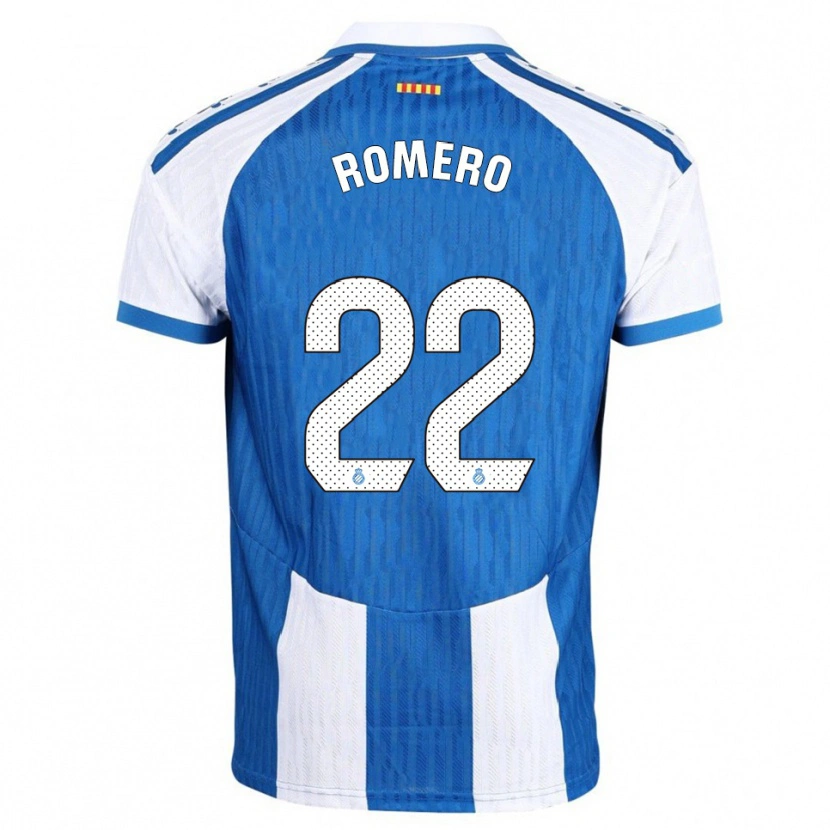 Danxen Män Carlos Romero #22 Blå Vit Hemmatröja Matchtröjor 2025/26 Tröjor T-Tröja