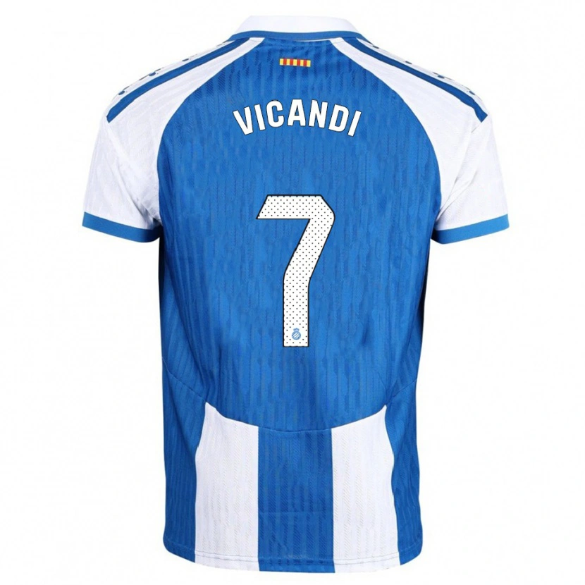 Danxen Män Aimar Vicandi #7 Blå Vit Hemmatröja Matchtröjor 2025/26 Tröjor T-Tröja