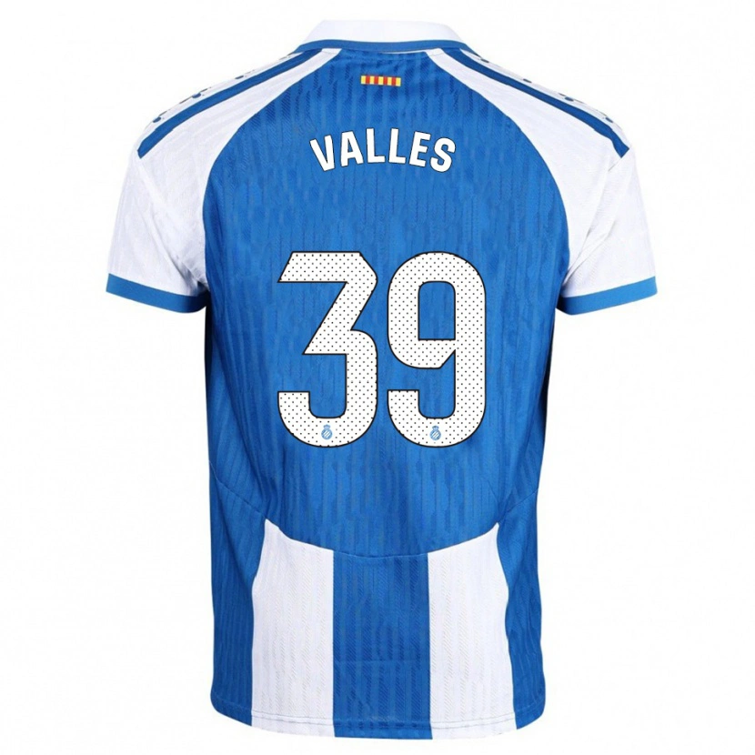 Danxen Män Gastón Valles #39 Blå Vit Hemmatröja Matchtröjor 2025/26 Tröjor T-Tröja