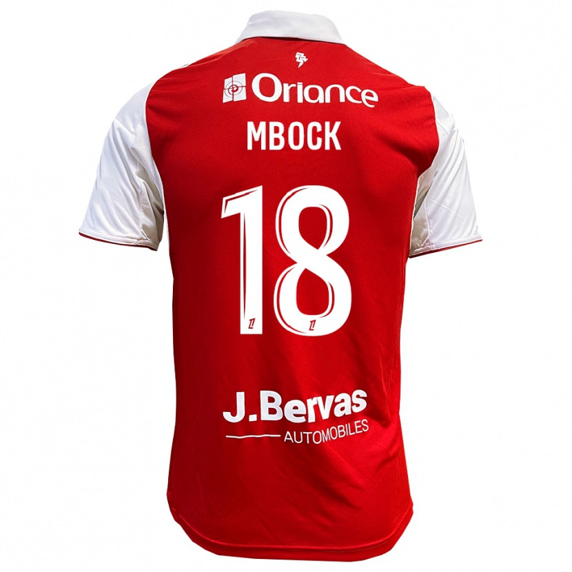 Danxen Män Hianga'a Mbock #18 Röd Vit Hemmatröja Matchtröjor 2025/26 Tröjor T-Tröja
