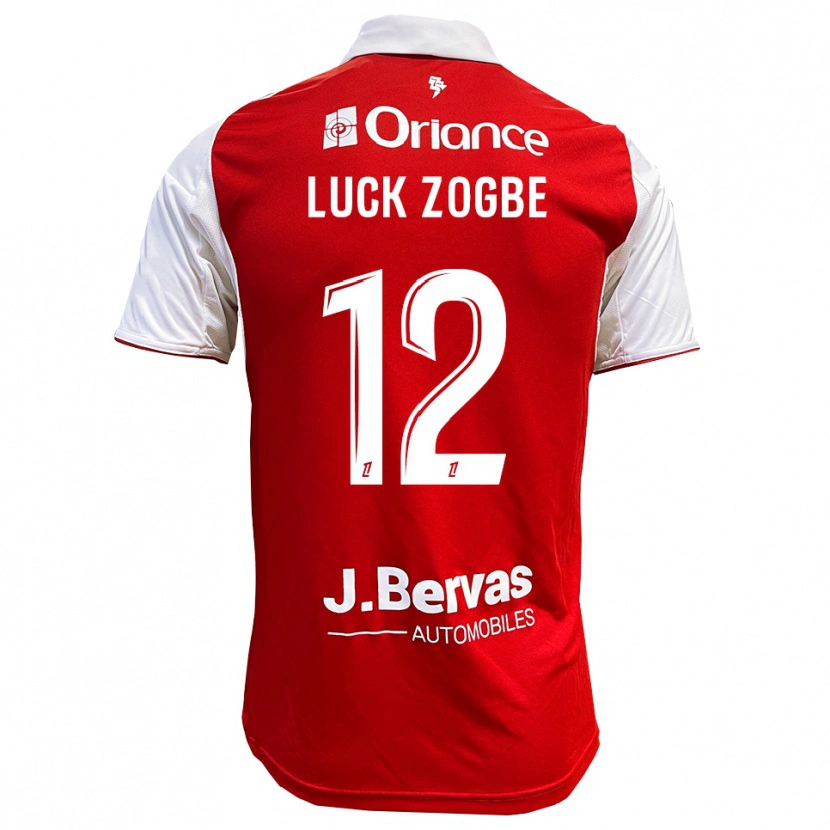 Danxen Män Luck Zogbé #12 Röd Vit Hemmatröja Matchtröjor 2025/26 Tröjor T-Tröja