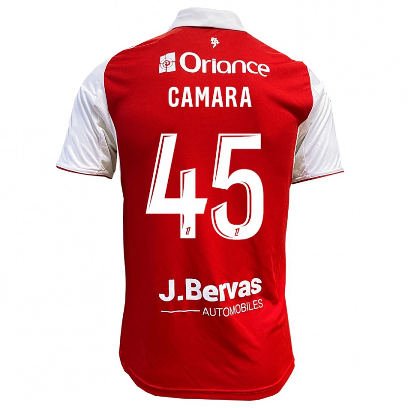 Danxen Män Mahdi Camara #45 Röd Vit Hemmatröja Matchtröjor 2025/26 Tröjor T-Tröja