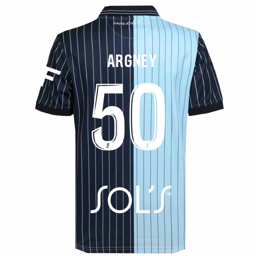 Danxen Män Paul Argney #50 Marinblå Himmelsblå Hemmatröja Matchtröjor 2025/26 Tröjor T-Tröja