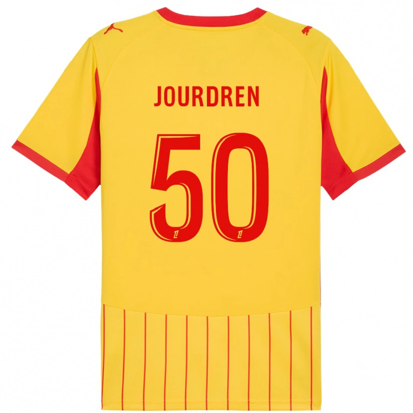 Danxen Män Ilan Jourdren #50 Gul Röd Hemmatröja Matchtröjor 2025/26 Tröjor T-Tröja