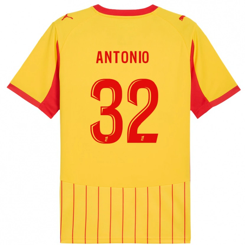 Danxen Män Kyllian Antonio #32 Gul Röd Hemmatröja Matchtröjor 2025/26 Tröjor T-Tröja