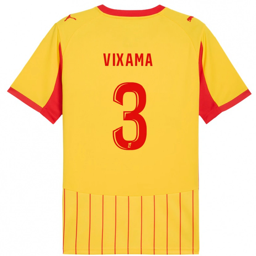 Danxen Män Davidson Vixama #3 Gul Röd Hemmatröja Matchtröjor 2025/26 Tröjor T-Tröja