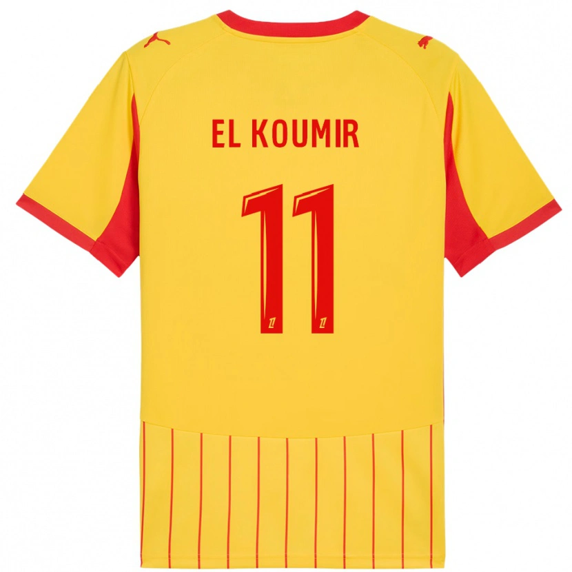Danxen Män Kaîna El Koumir #11 Gul Röd Hemmatröja Matchtröjor 2025/26 Tröjor T-Tröja