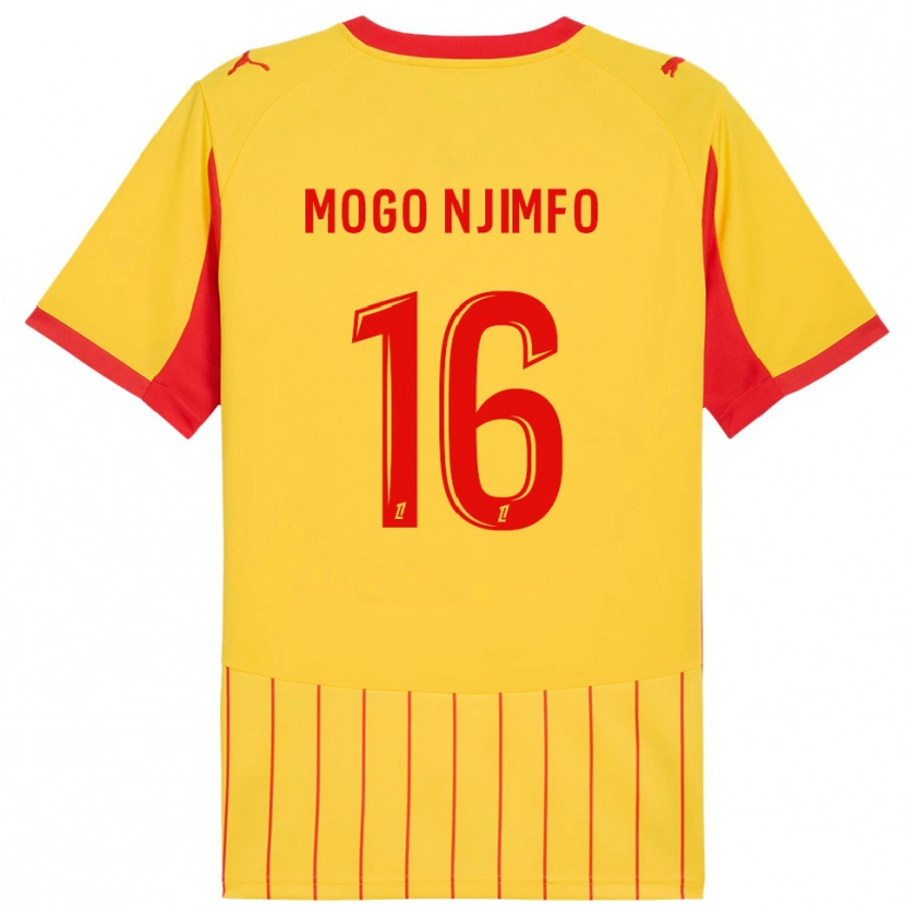 Danxen Män Arthur Mogo Njimfo #16 Gul Röd Hemmatröja Matchtröjor 2025/26 Tröjor T-Tröja