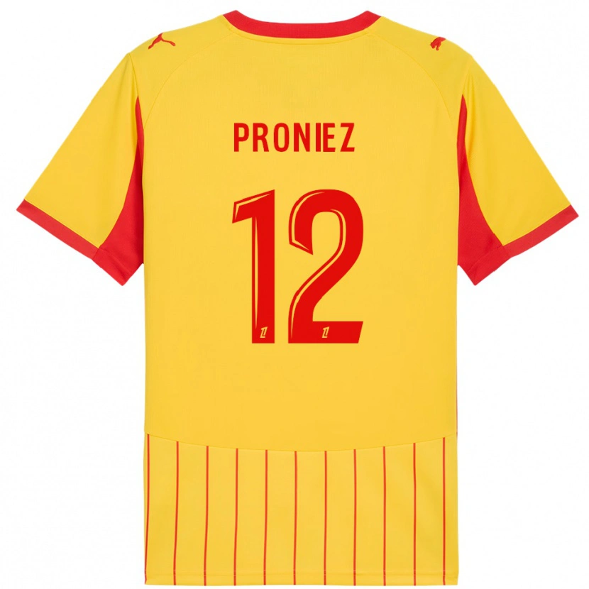 Danxen Män Fany Proniez #12 Gul Röd Hemmatröja Matchtröjor 2025/26 Tröjor T-Tröja