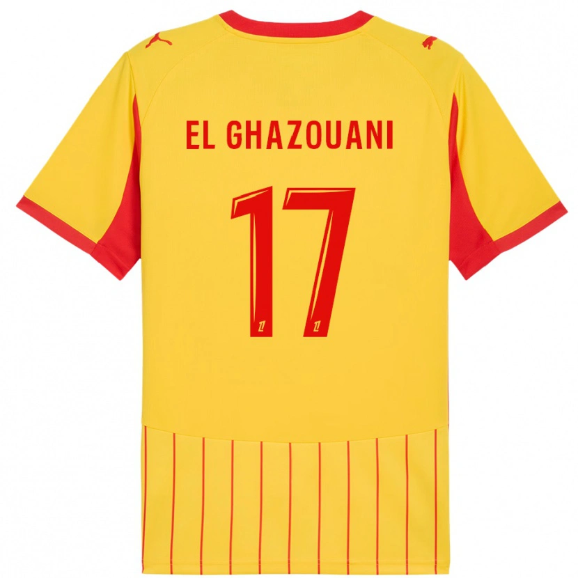 Danxen Män Fatima El Ghazouani #17 Gul Röd Hemmatröja Matchtröjor 2025/26 Tröjor T-Tröja