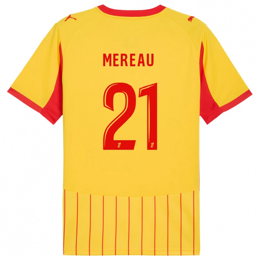 Danxen Män Alizée Mereau #21 Gul Röd Hemmatröja Matchtröjor 2025/26 Tröjor T-Tröja
