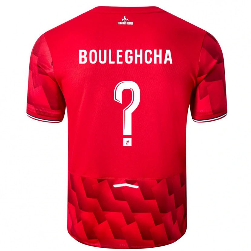Danxen Män Ismail Bouleghcha #0 Röd Vit Hemmatröja Matchtröjor 2025/26 Tröjor T-Tröja