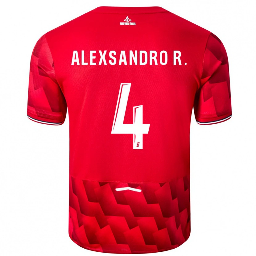 Danxen Män Alexsandro #4 Röd Vit Hemmatröja Matchtröjor 2025/26 Tröjor T-Tröja