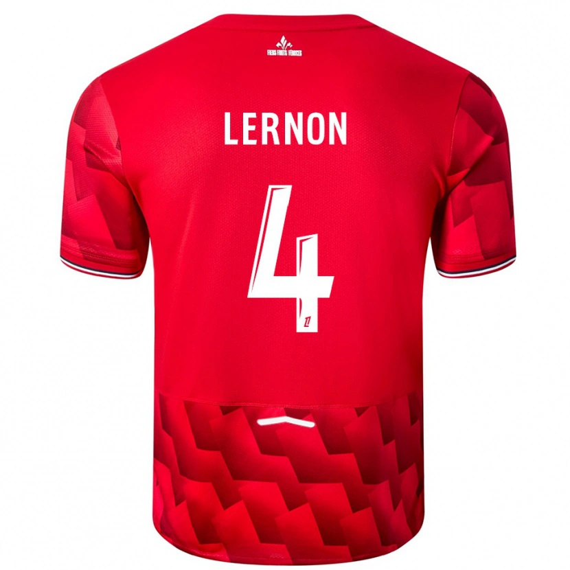Danxen Män Jessica Lernon #4 Röd Vit Hemmatröja Matchtröjor 2025/26 Tröjor T-Tröja