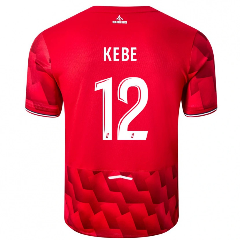 Danxen Män Hamadi Kebe #12 Röd Vit Hemmatröja Matchtröjor 2025/26 Tröjor T-Tröja
