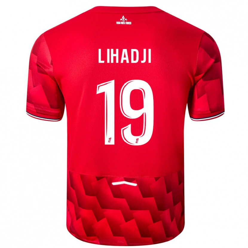Danxen Män Isaac Lihadji #19 Röd Vit Hemmatröja Matchtröjor 2025/26 Tröjor T-Tröja