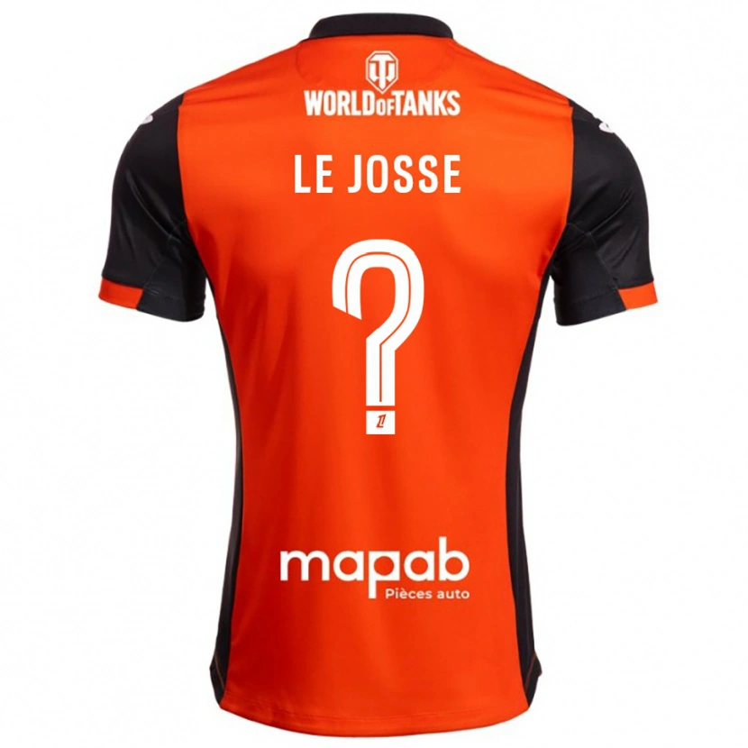 Danxen Män Ewen Le Josse #0 Svart Orange Hemmatröja Matchtröjor 2025/26 Tröjor T-Tröja