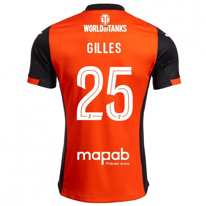 Danxen Män Elodie Gilles #25 Svart Orange Hemmatröja Matchtröjor 2025/26 Tröjor T-Tröja