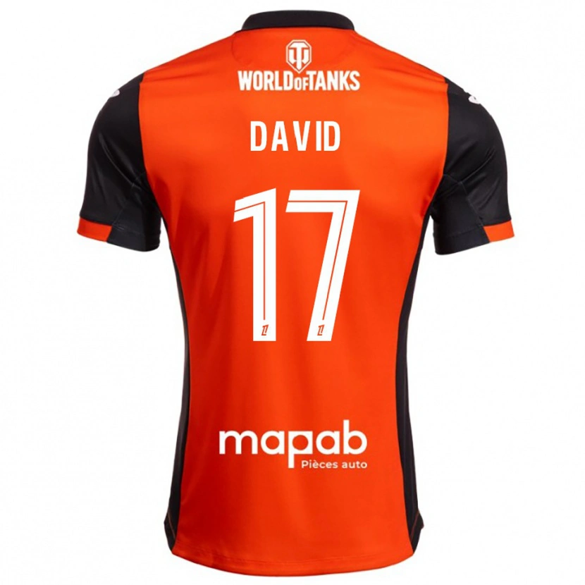 Danxen Män Dune David #17 Svart Orange Hemmatröja Matchtröjor 2025/26 Tröjor T-Tröja