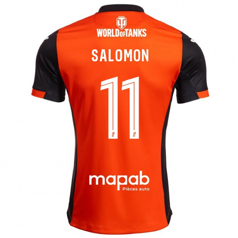 Danxen Män Enzo Salomon #11 Svart Orange Hemmatröja Matchtröjor 2025/26 Tröjor T-Tröja