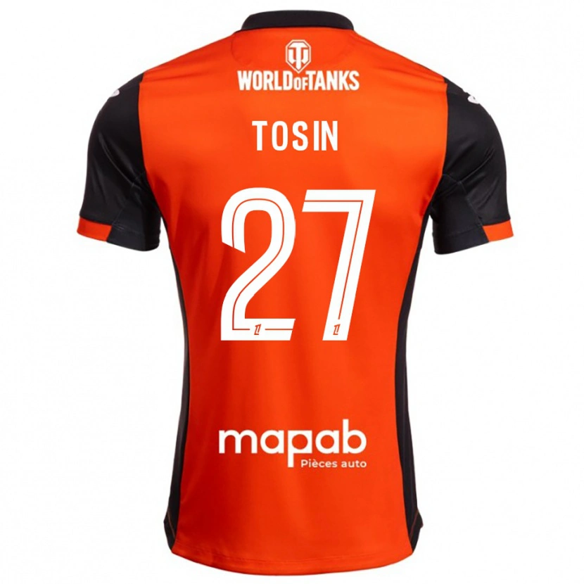 Danxen Män Aiyegun Tosin #27 Svart Orange Hemmatröja Matchtröjor 2025/26 Tröjor T-Tröja