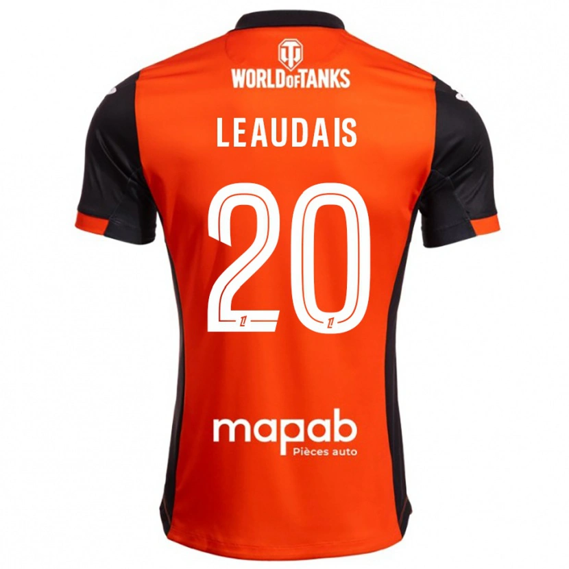 Danxen Män Lucas Leaudais #20 Svart Orange Hemmatröja Matchtröjor 2025/26 Tröjor T-Tröja