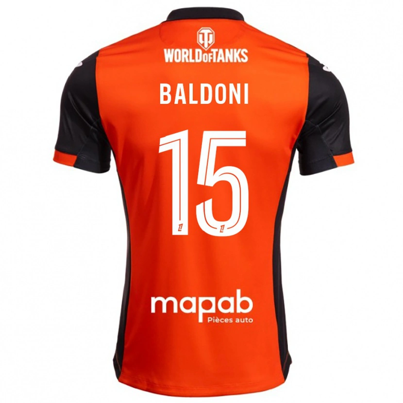 Danxen Män Sohan Baldoni #15 Svart Orange Hemmatröja Matchtröjor 2025/26 Tröjor T-Tröja