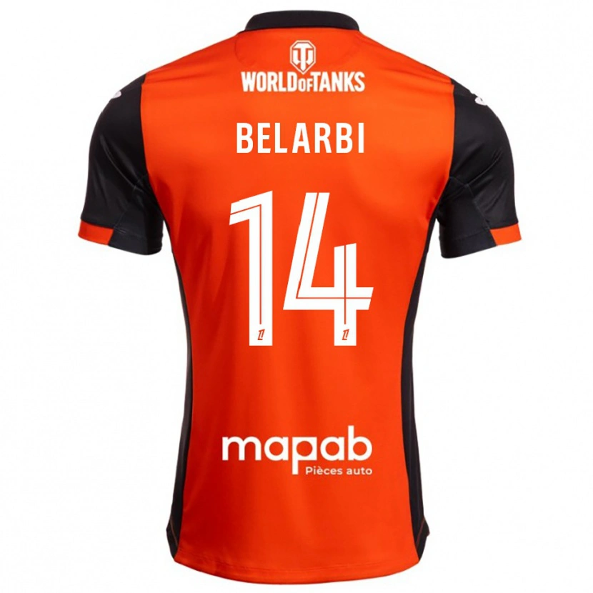 Danxen Män Sohaib Belarbi #14 Svart Orange Hemmatröja Matchtröjor 2025/26 Tröjor T-Tröja
