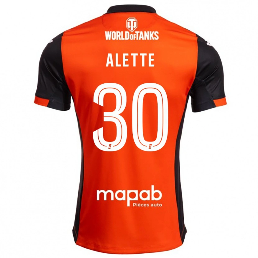 Danxen Män Gaël Alette #30 Svart Orange Hemmatröja Matchtröjor 2025/26 Tröjor T-Tröja