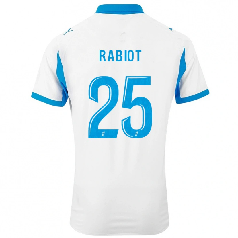 Danxen Män Adrien Rabiot #25 Vit Himmelsblå Hemmatröja Matchtröjor 2025/26 Tröjor T-Tröja