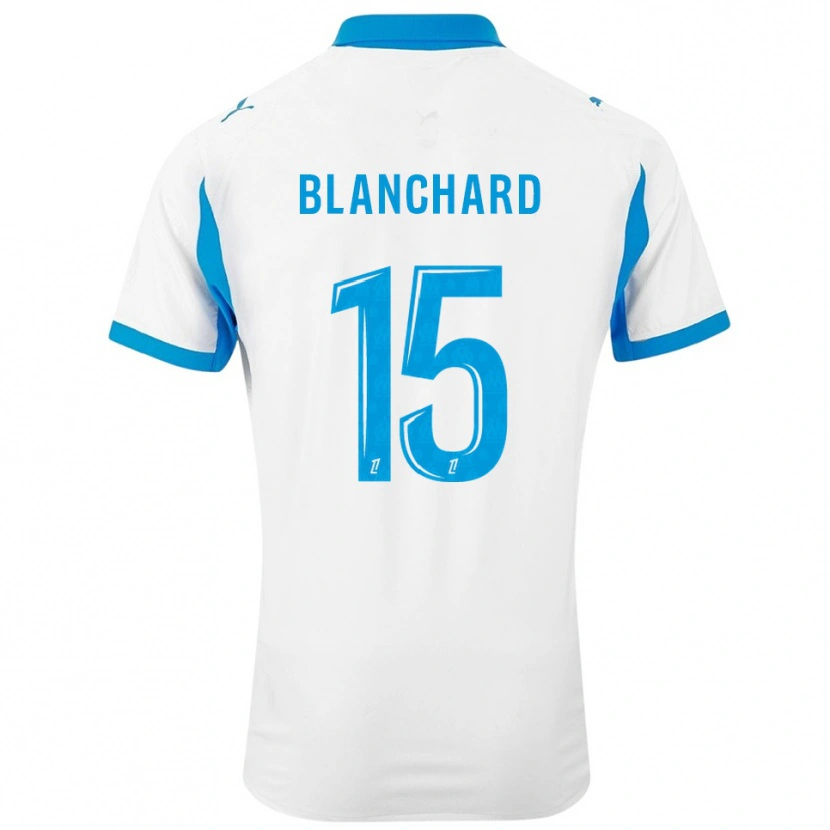 Danxen Män Ninon Blanchard #15 Vit Himmelsblå Hemmatröja Matchtröjor 2025/26 Tröjor T-Tröja