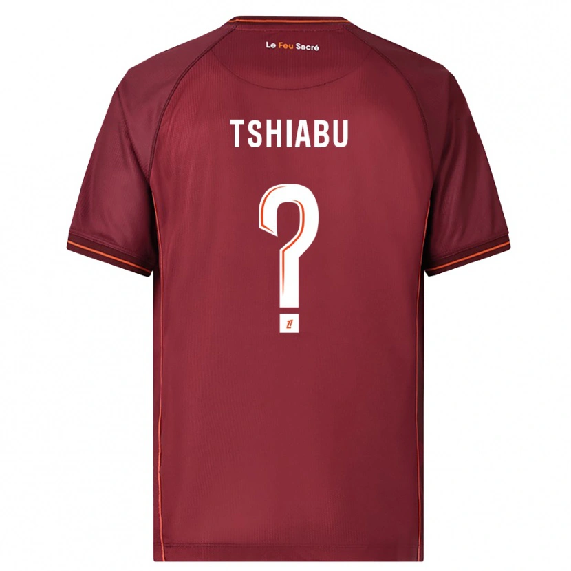 Danxen Män Joan Tshiabu #0 Bourgogne Vit Hemmatröja Matchtröjor 2025/26 Tröjor T-Tröja