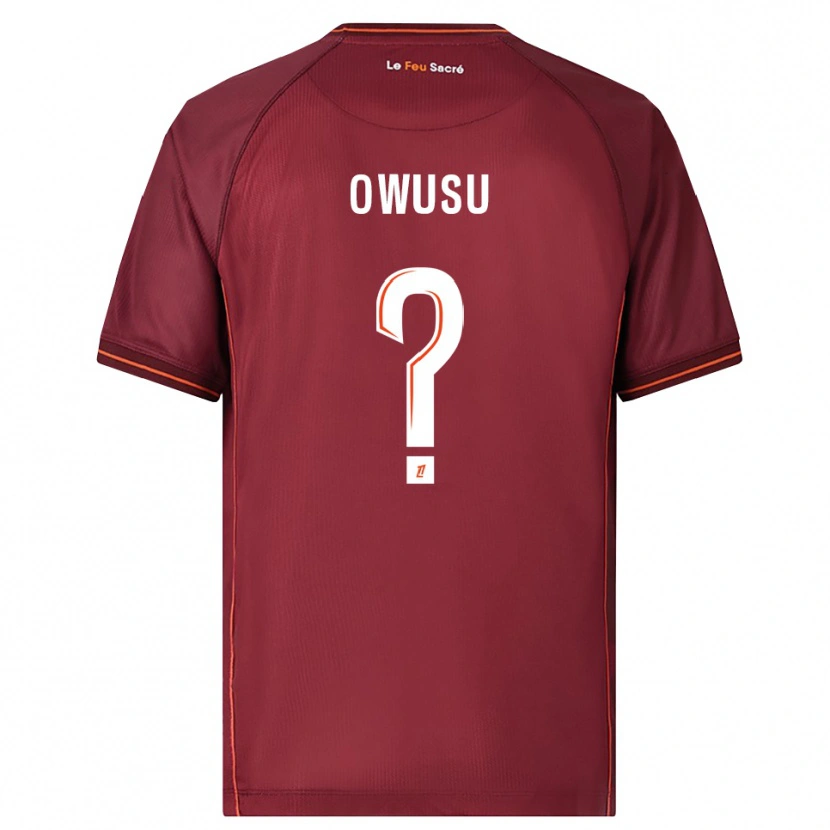 Danxen Män Ryan Owusu #0 Bourgogne Vit Hemmatröja Matchtröjor 2025/26 Tröjor T-Tröja